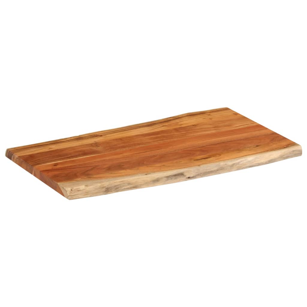 Stolna ploča 100x60x2,5 cm pravokutna bagremovo drvo živi rub