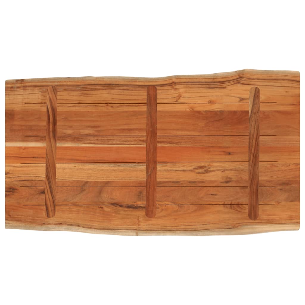 Stolna ploča 120x60x2,5 cm pravokutna bagremovo drvo živi rub