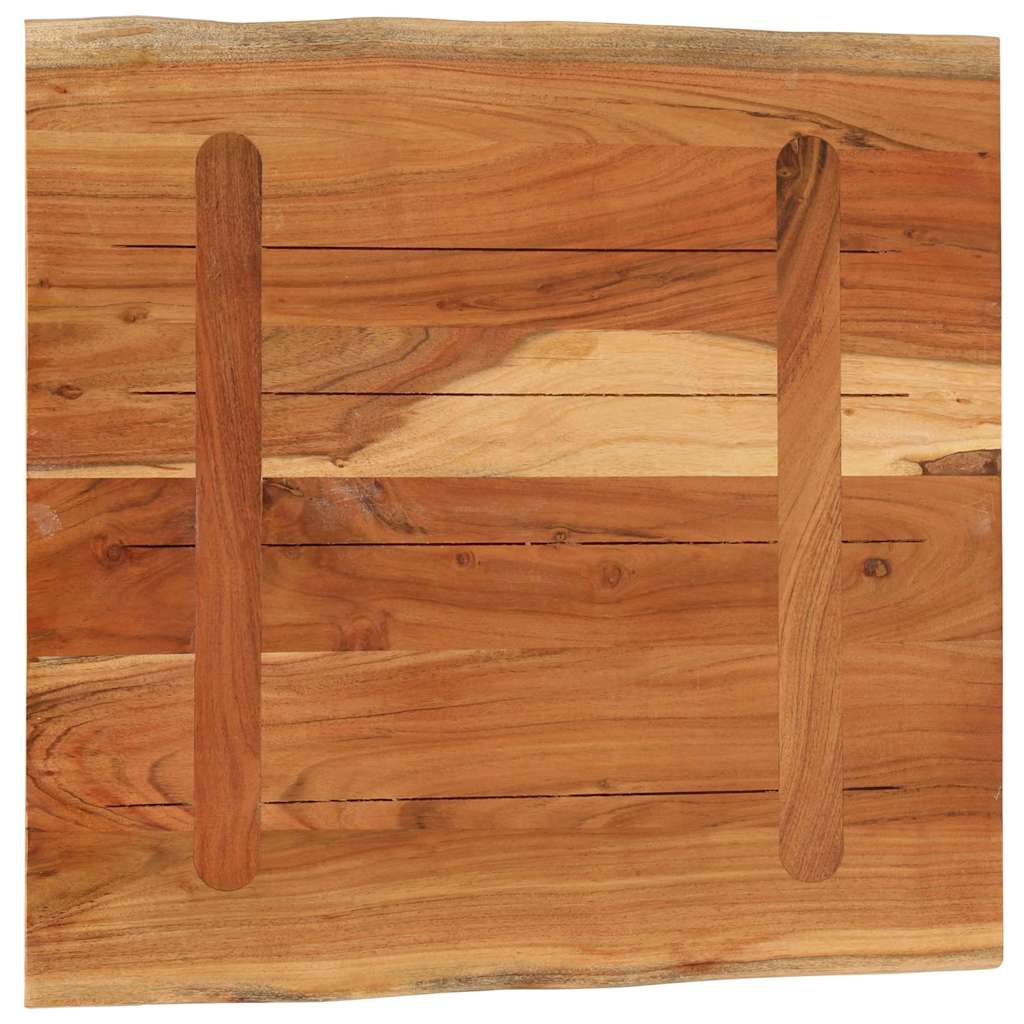 Stolna ploča 80x80x2,5 cm četvrtasta od bagrema sa živim rubom