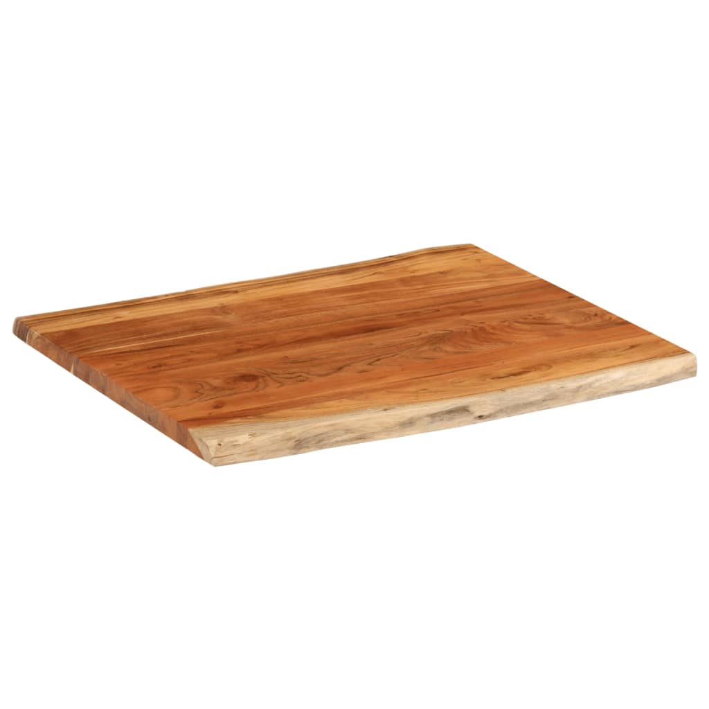 Stolna ploča 90x80x2,5 cm pravokutna bagremovo drvo živi rub