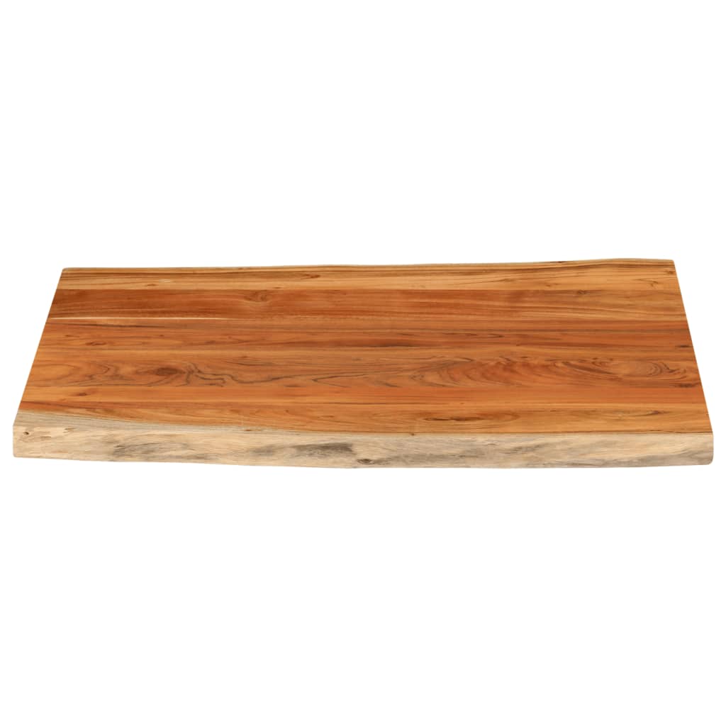 Stolna ploča 90x80x2,5 cm pravokutna bagremovo drvo živi rub