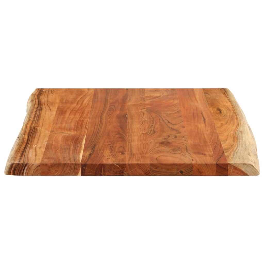 Stolna ploča 90x80x2,5 cm pravokutna bagremovo drvo živi rub