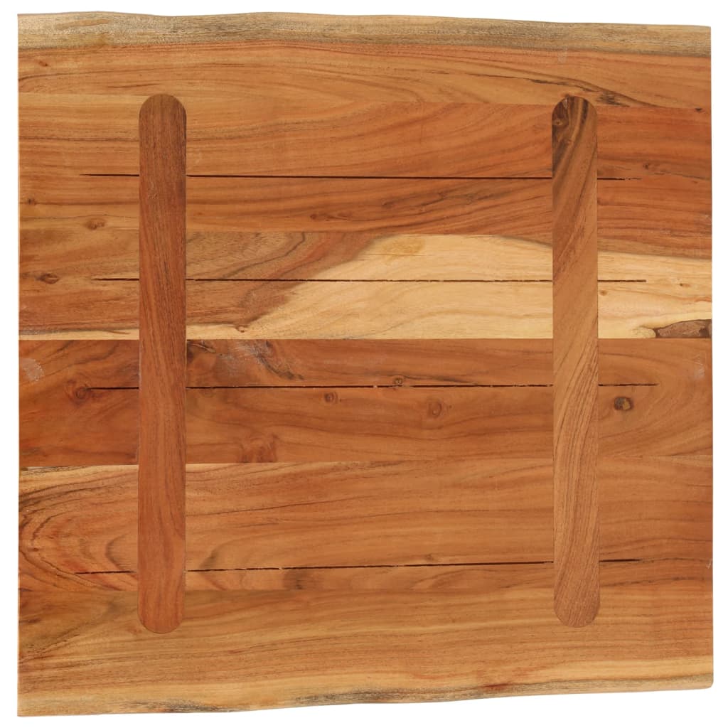 Stolna ploča 80x80x3,8 cm četvrtasta od bagrema sa živim rubom