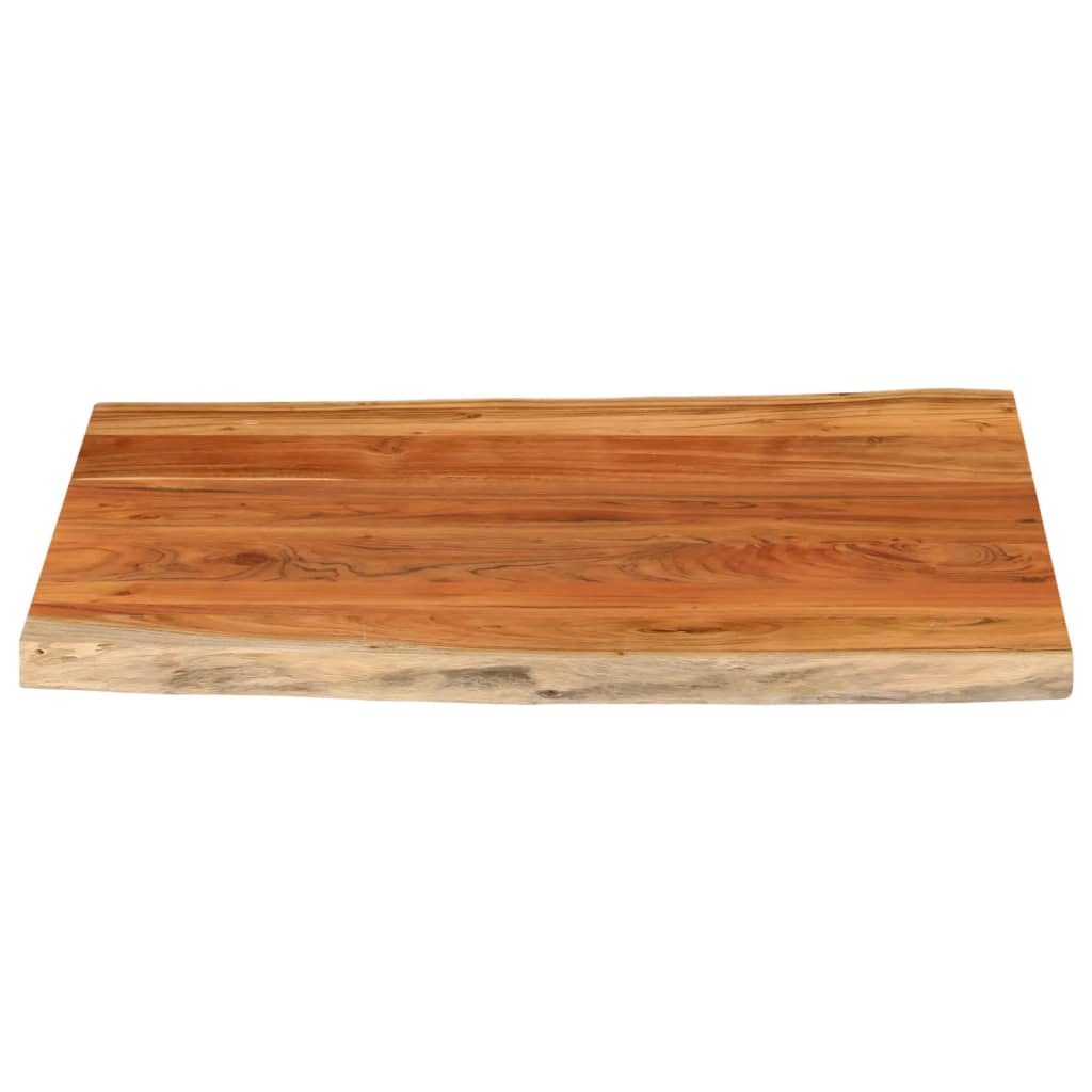 Stolna ploča 90x80x3,8 cm pravokutna bagremovo drvo živi rub
