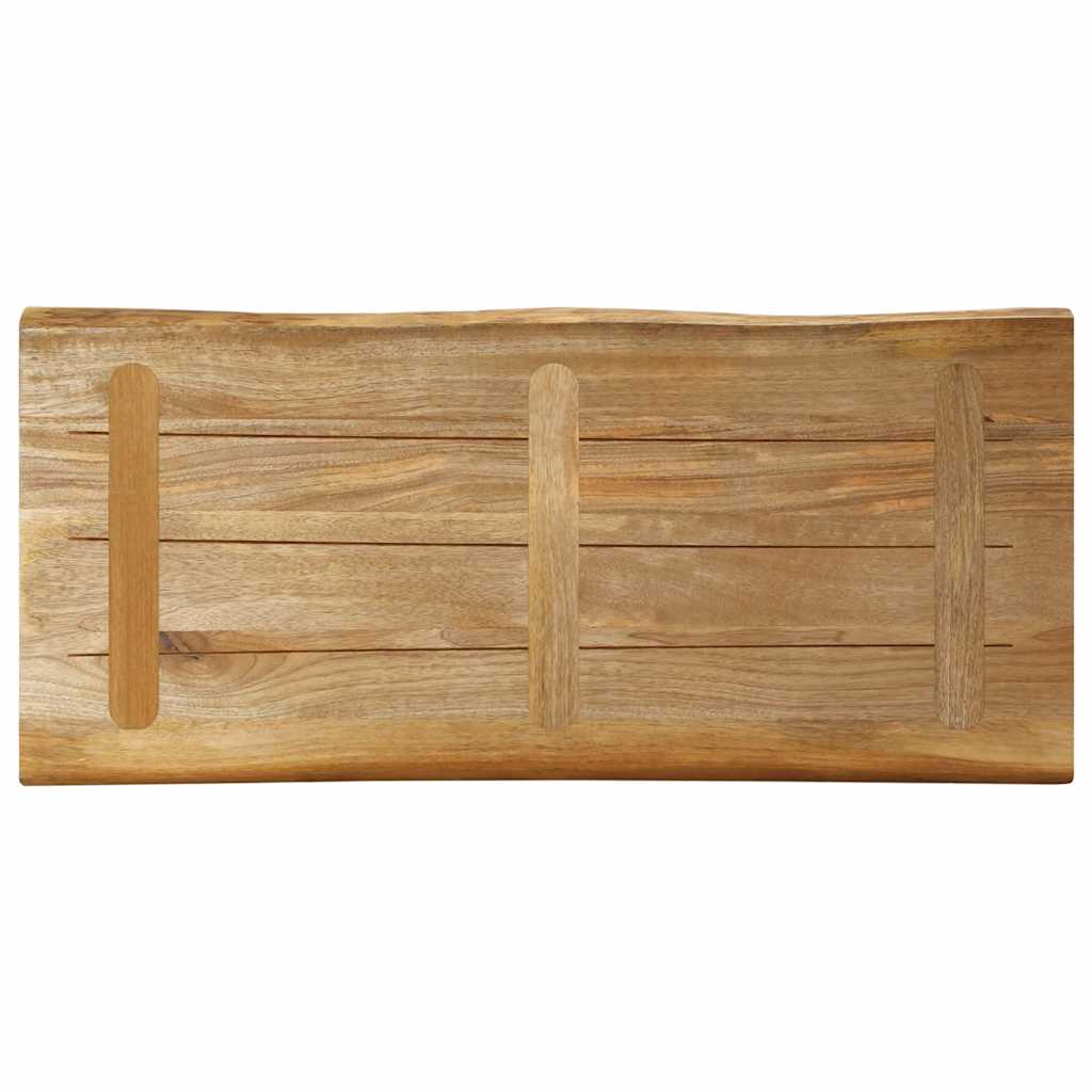 Stolna ploča sa živi rub 100x40x2,5cm masivno grubo drvo manga