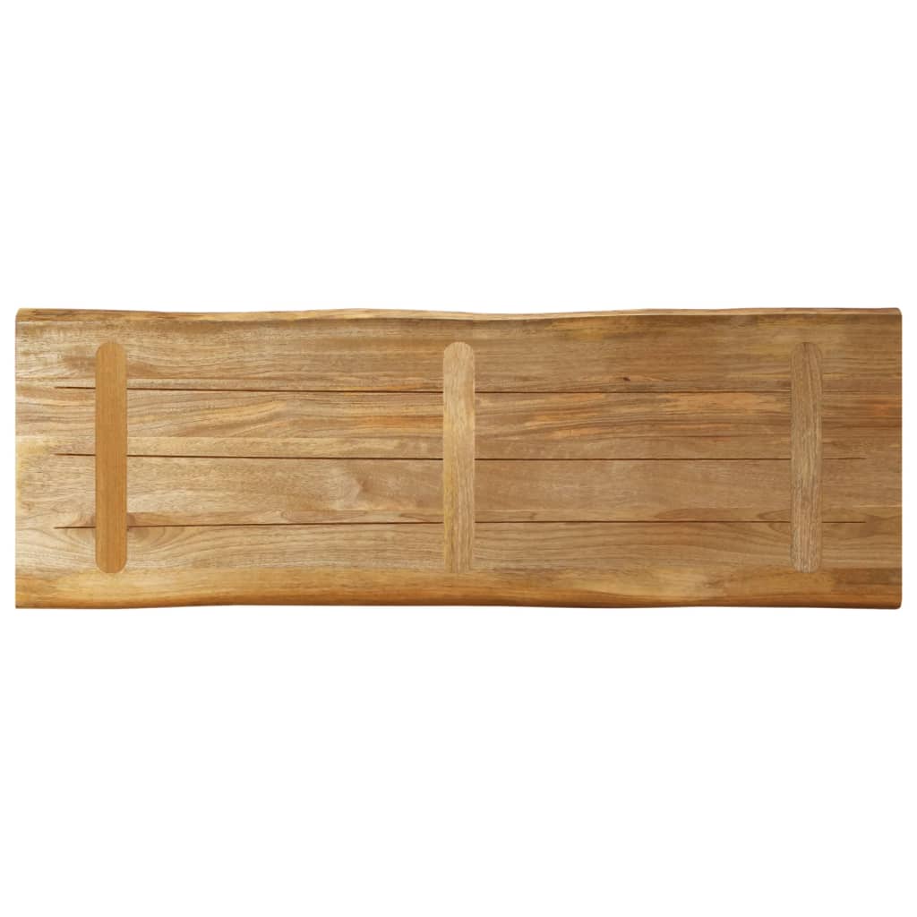 Stolna ploča sa živi rub 110x40x2,5cm masivno grubo drvo manga