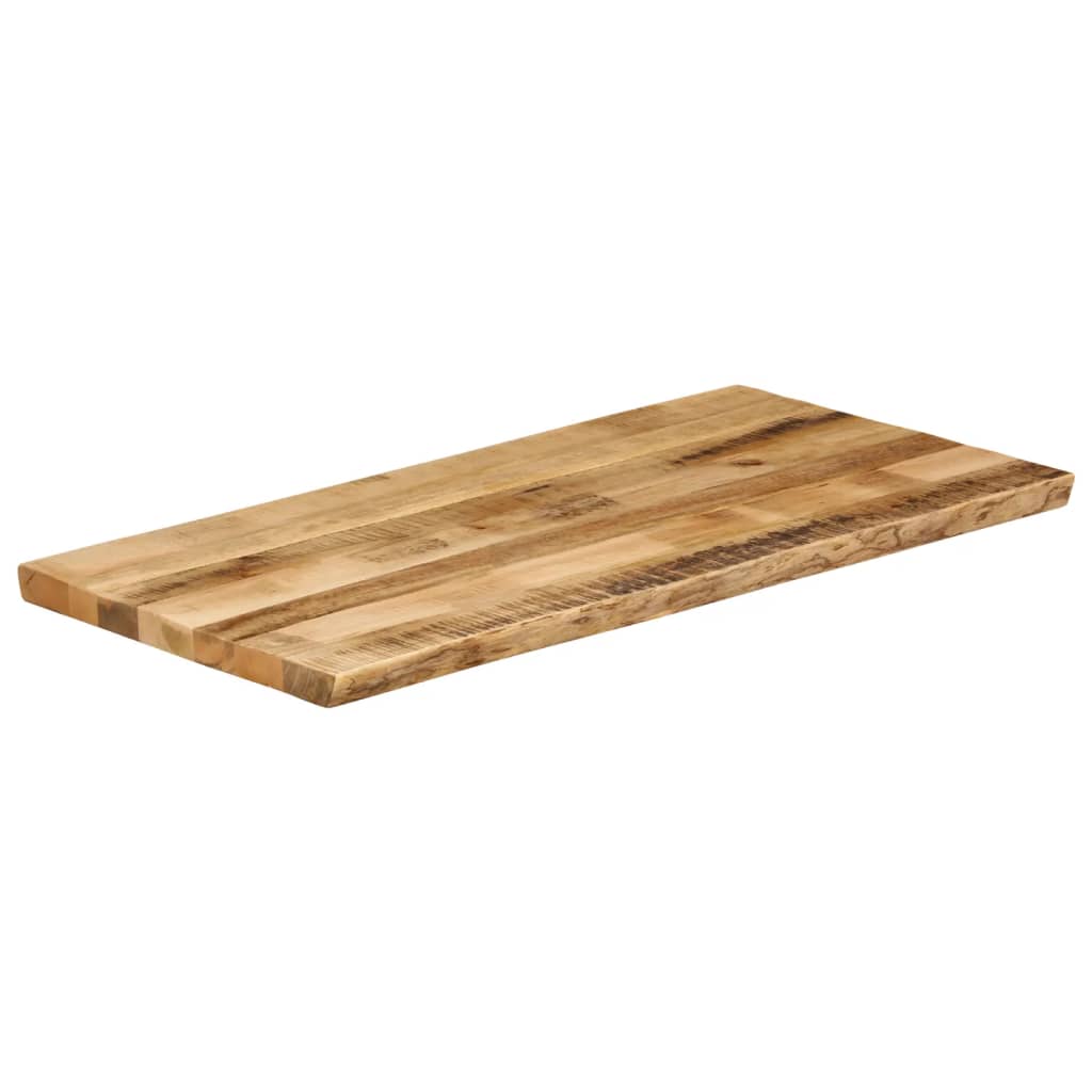 Stolna ploča sa živi rubm 120x60x2,5cm masivno grubo drvo manga