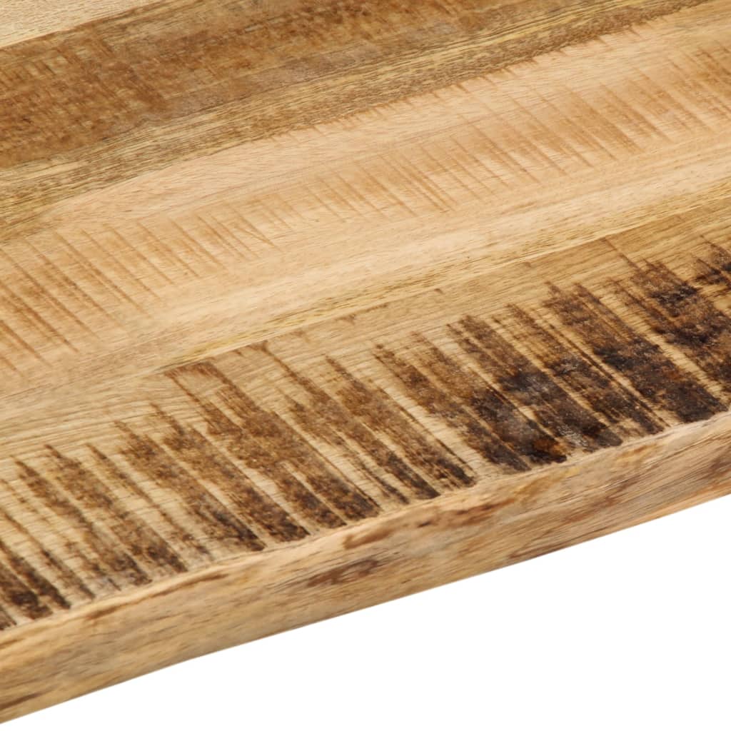 Stolna ploča sa živi rub 90x80x2,5 cm masivno grubo drvo manga