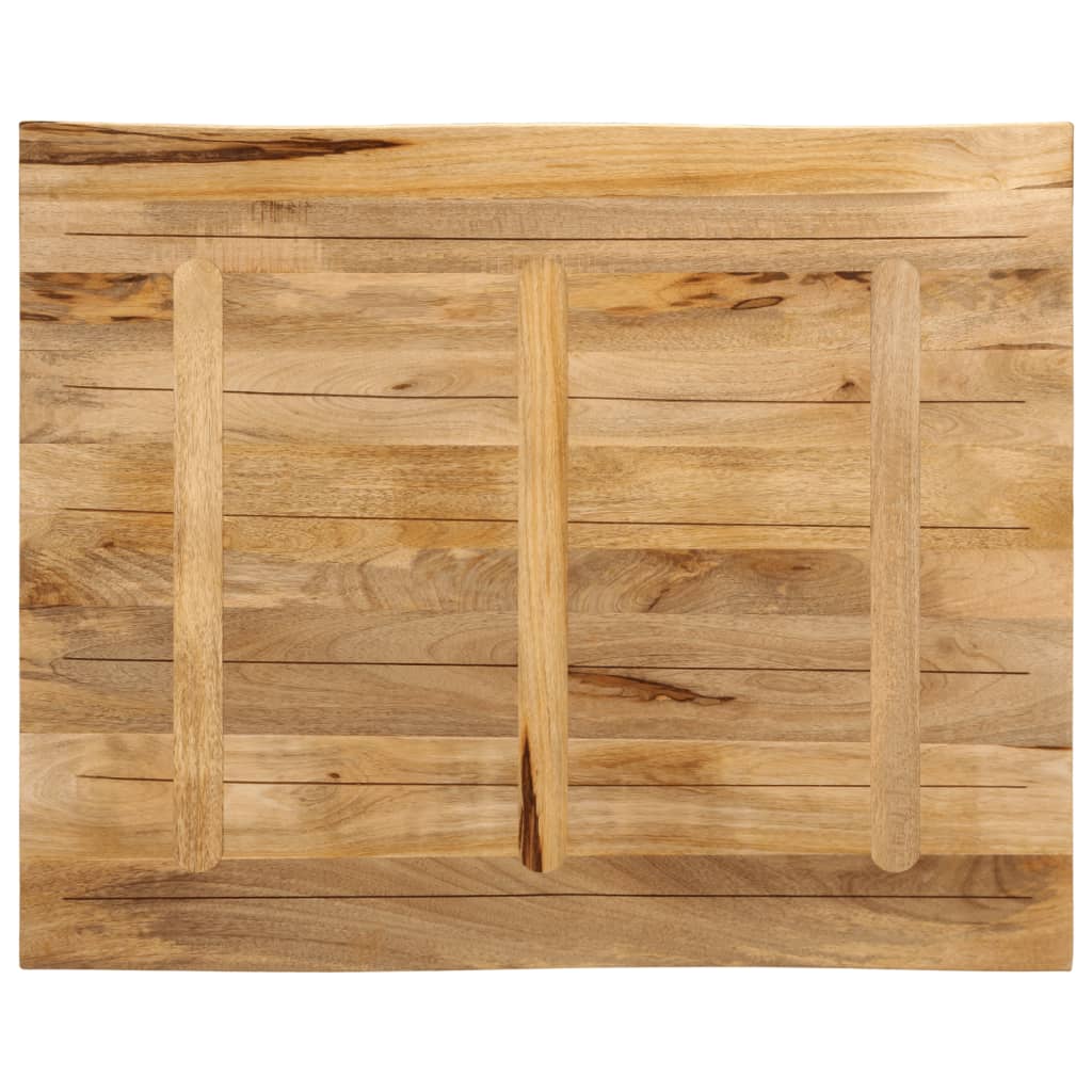 Stolna ploča sa živi rub 110x80x2,5cm masivno grubo drvo manga
