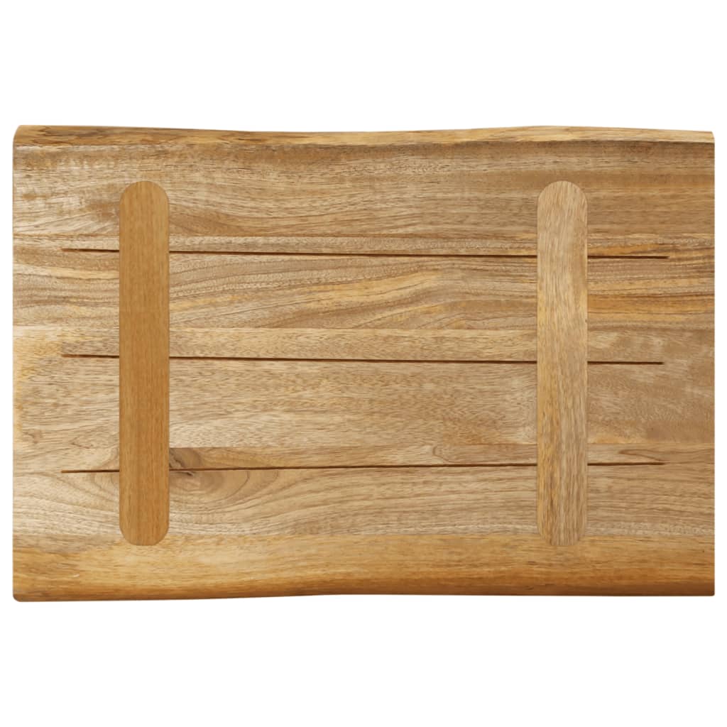 Stolna ploča sa živi rub 60x40x3,8 cm masivno grubo drvo manga