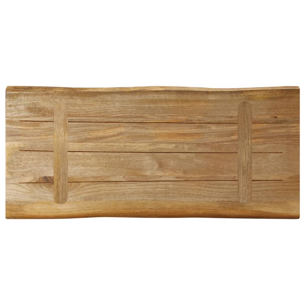 Stolna ploča sa živi rub 80x40x3,8 cm masivno grubo drvo manga