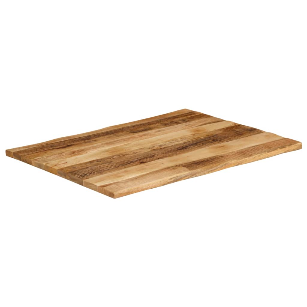 Stolna ploča sa živi rub 90x80x3,8 cm masivno grubo drvo manga