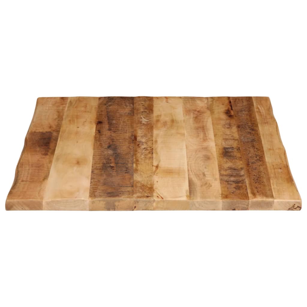 Stolna ploča sa živi rub 90x80x3,8 cm masivno grubo drvo manga