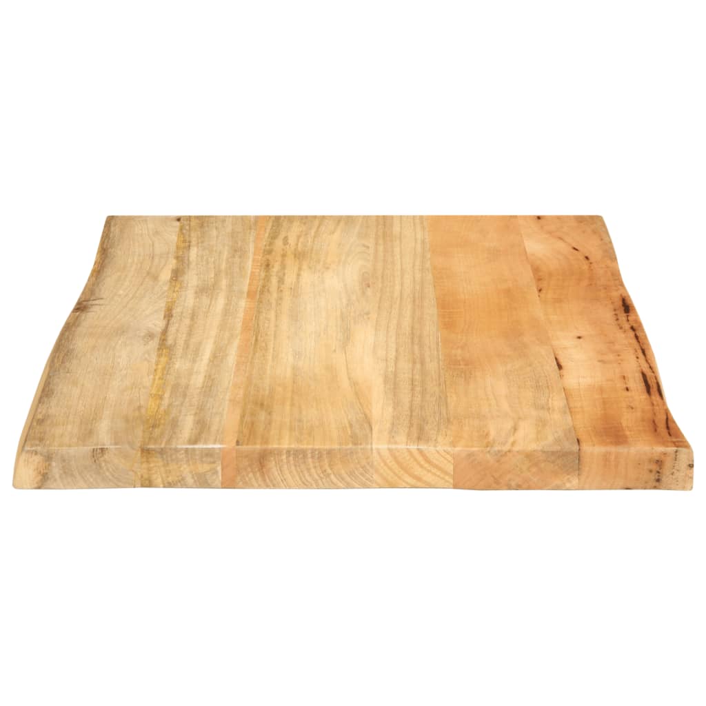 Stolna ploča 80x80x2,5 cm od masivnog drva manga sa živim rubom