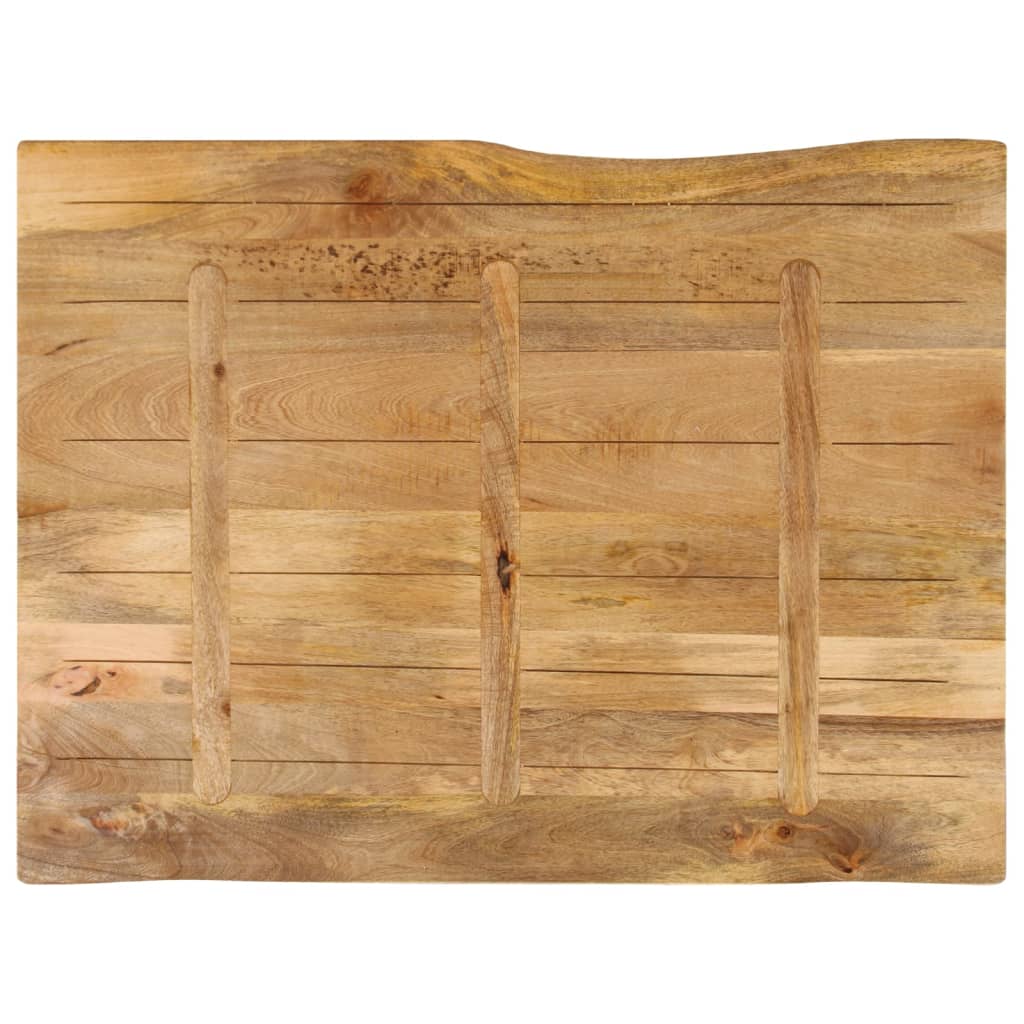 Stolna ploča 90x80x2,5 cm od masivnog drva manga sa živim rubom