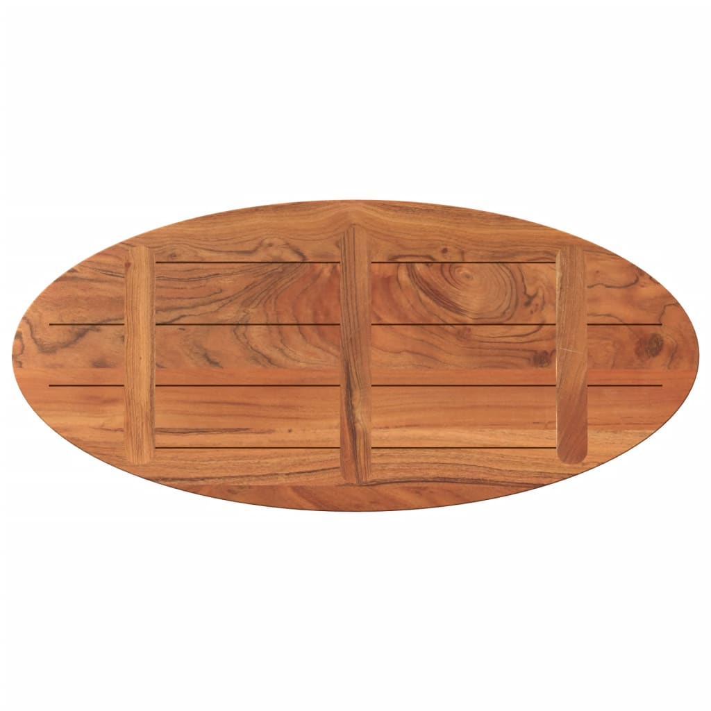 Stolna ploča 140x50x2,5 cm ovalna od masivnog drva bagrema