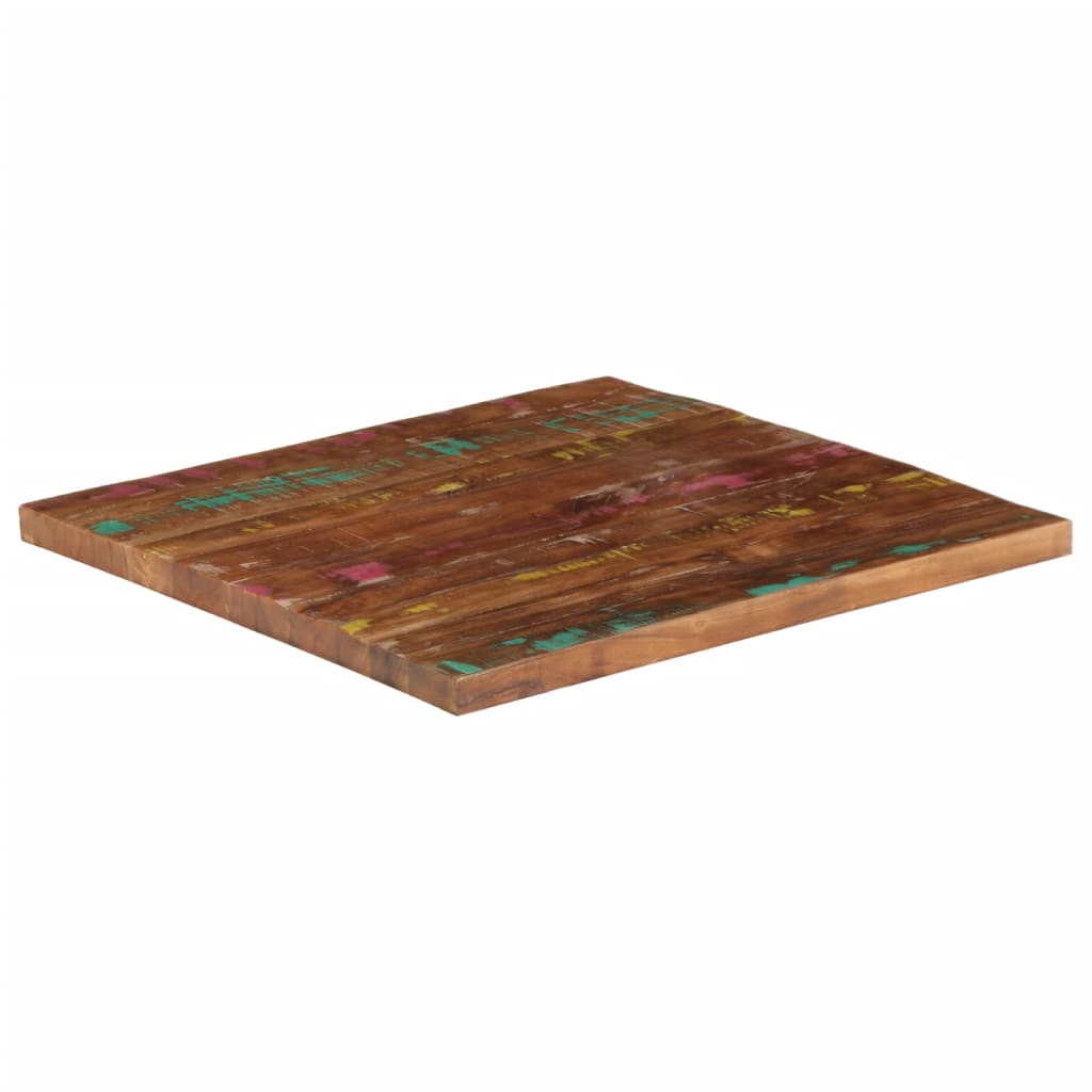 Stolna ploča 70x70x1,5 cm četvrtasta masivno obnovljeno drvo