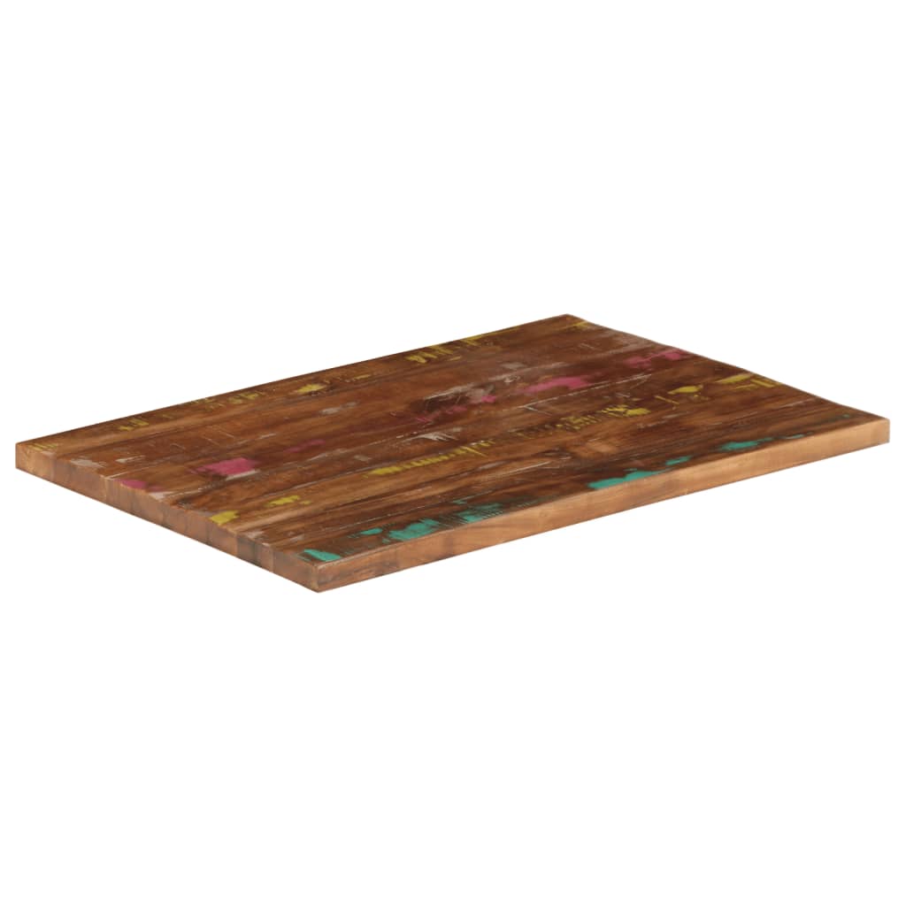 Stolna ploča 80x70x2,5 cm pravokutna masivno obnovljeno drvo