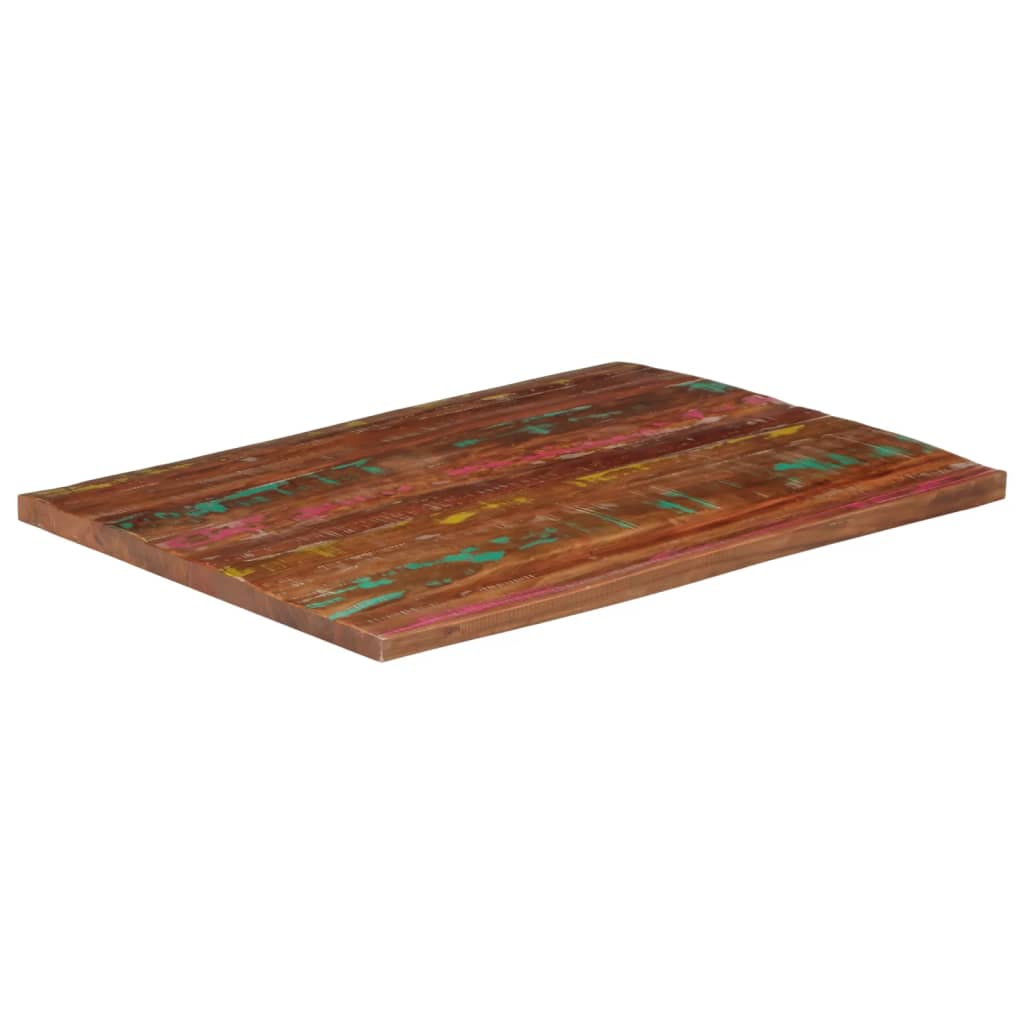 Stolna ploča 100x80x2,5 cm pravokutna masivno obnovljeno drvo