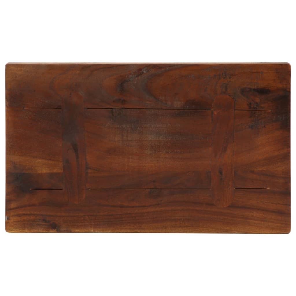 Ploča za stol 40x30x3,8 cm pravokutna masivno obnovljeno drvo