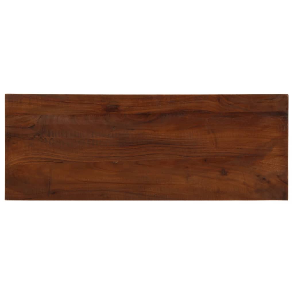 Ploča za stol 50x20x3,8 cm pravokutna masivno obnovljeno drvo