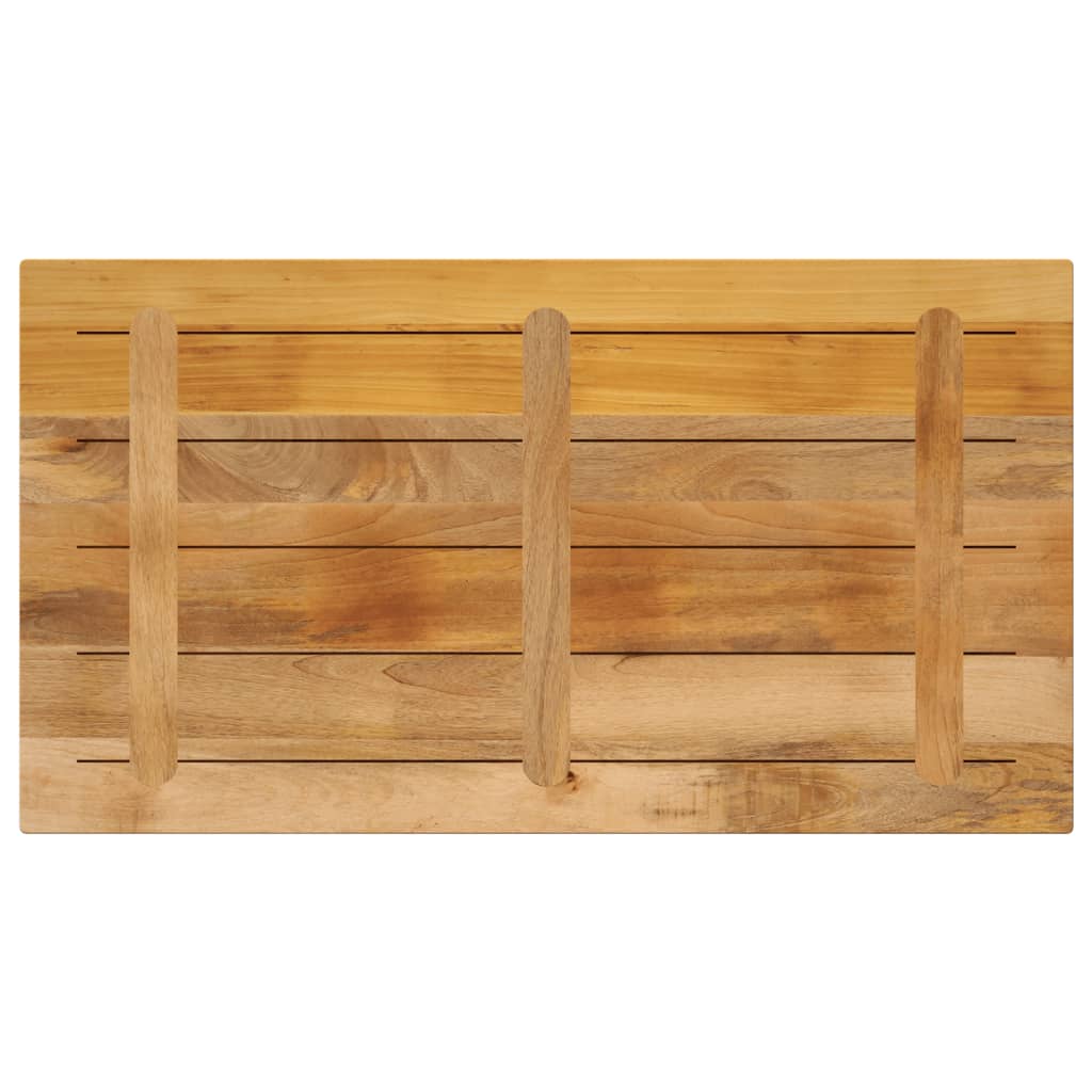 Ploča za stol 120x50x2,5 cm pravokutna masivno grubo drvo manga