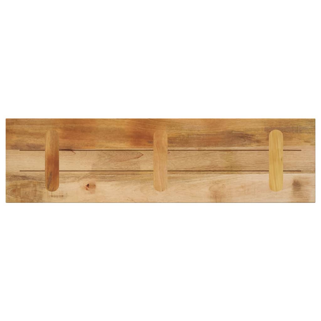 Ploča stola 110x40x3,8 cm pravokutna puna drvena gruba mango