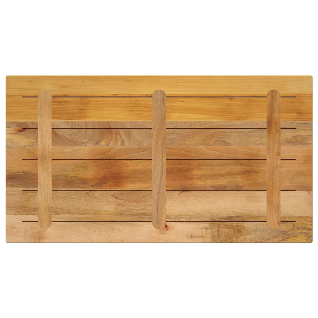 Ploča stola 110x50x3,8 cm pravokutna puna drvena gruba mango