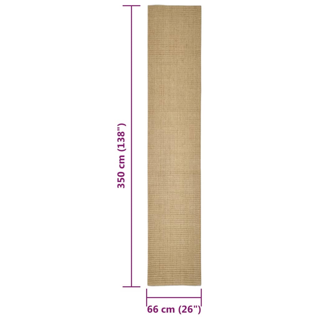 Tepih od sisala za grebanje 66 x 350 cm