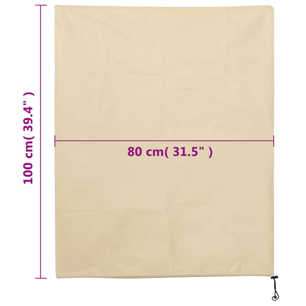 Navlake od flisa za biljke s vezicom 8 kom 70 g/m² 0,8 x 1 m