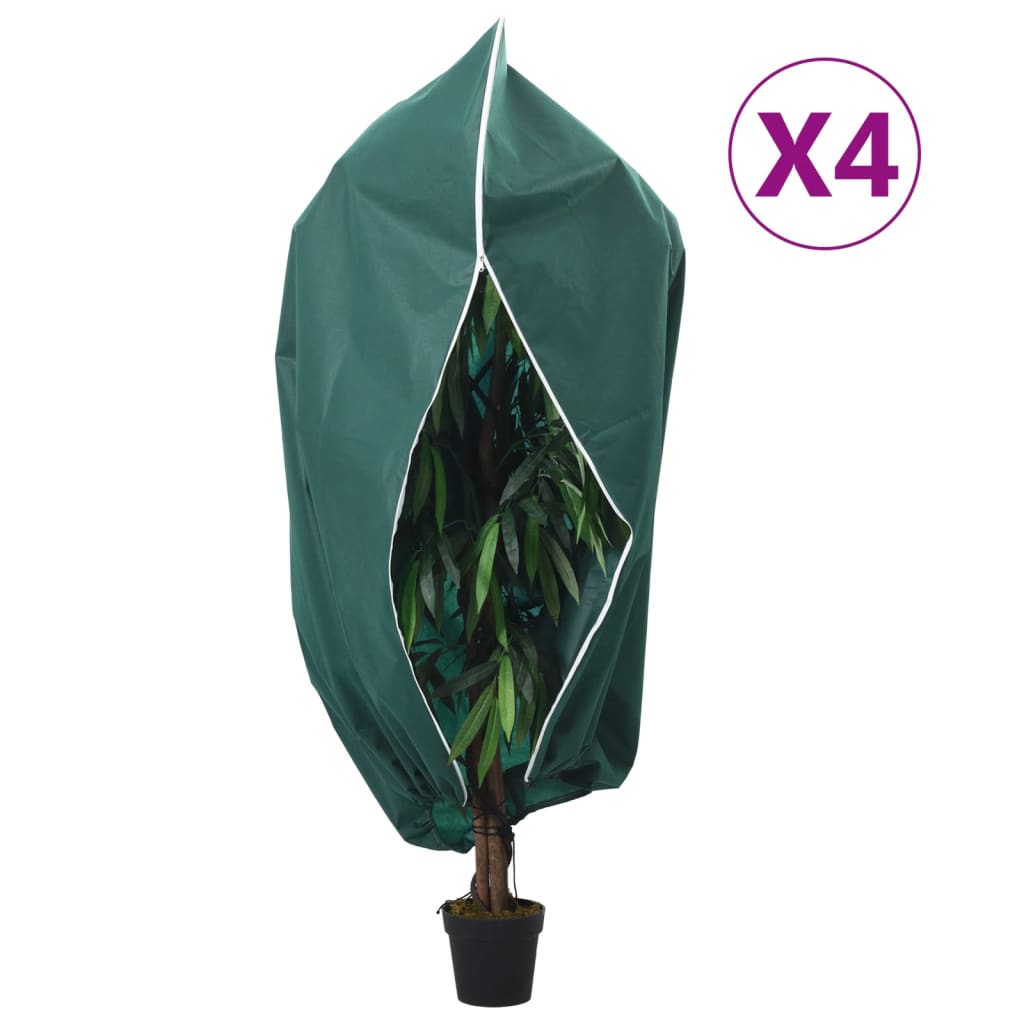 Navlake za biljke od flisa s patentom 4 kom 70 g/m² 1 x 1,55 m