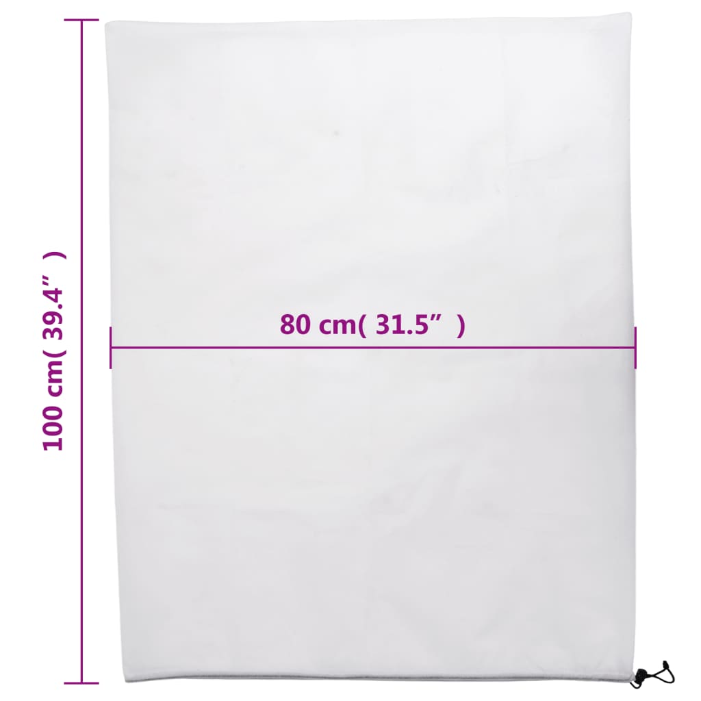 Navlake od flisa za biljke s vezicom 12 kom 70 g/m² 0,8 x 1 m
