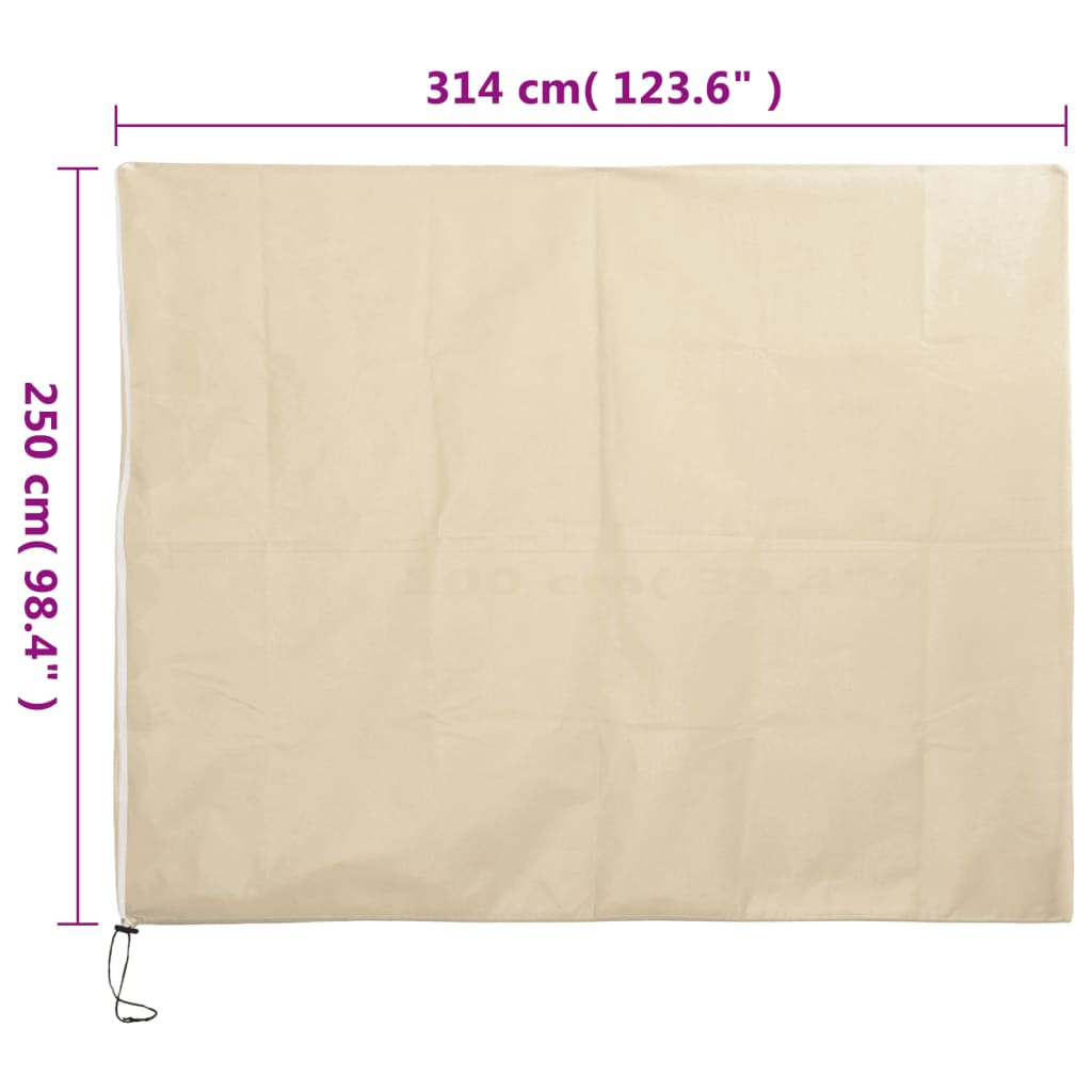 Navlake za biljke od flisa s patentom 10 kom 70 g/m² 3,14x2,5 m