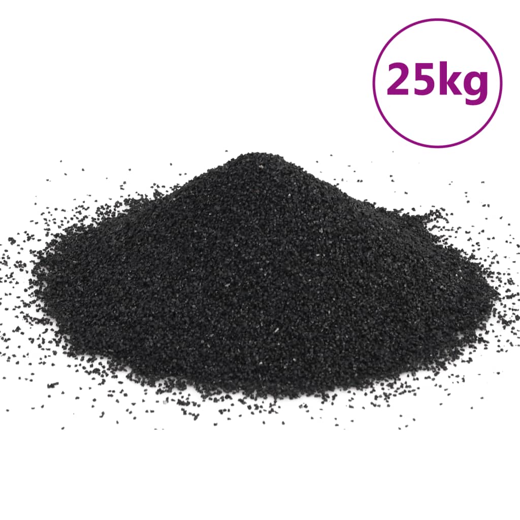 Pijesak za akvarij 25 kg crni 0,2 - 2 mm