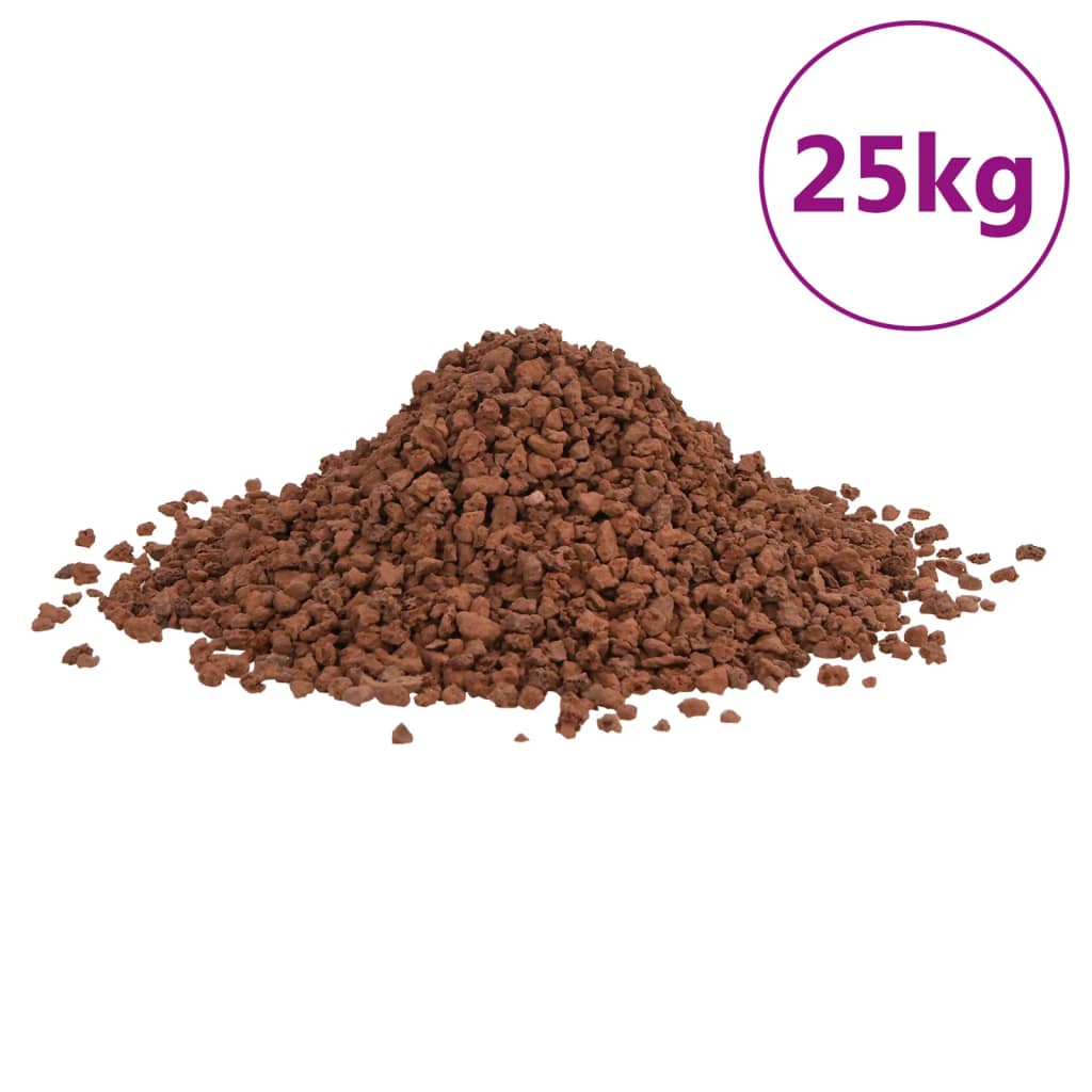 Vulkansko kamenje 25 kg crveno 5 - 8 mm
