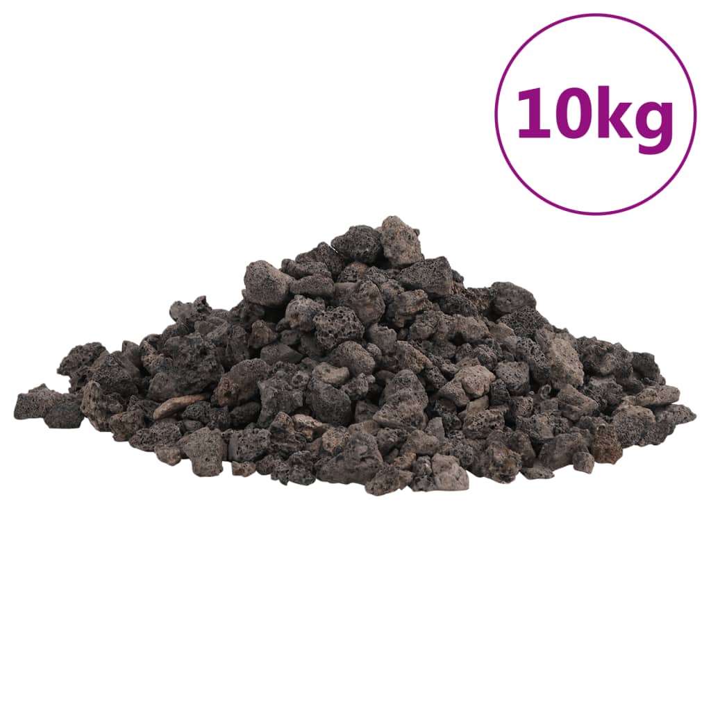 Vulkansko kamenje 10 kg crno 1-2 cm