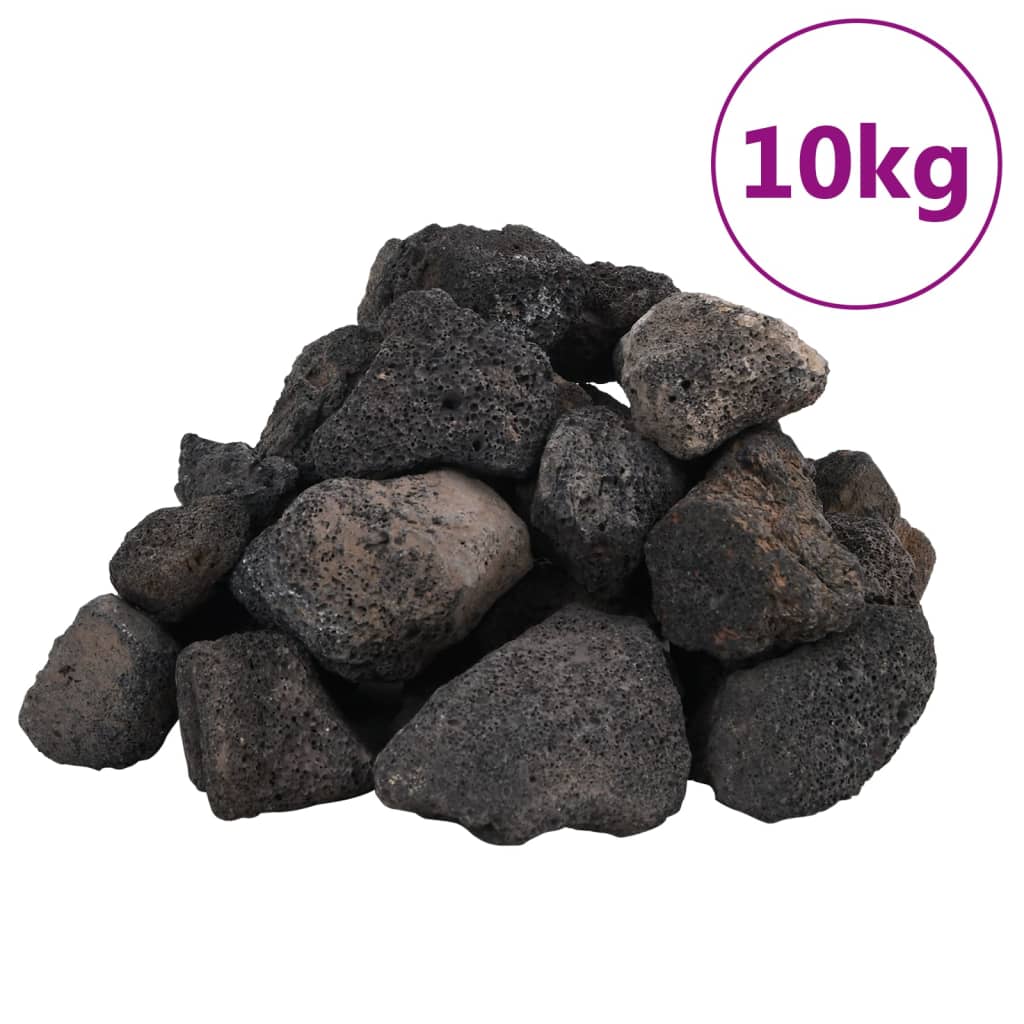 Vulkansko kamenje 10 kg crno 5-8 cm