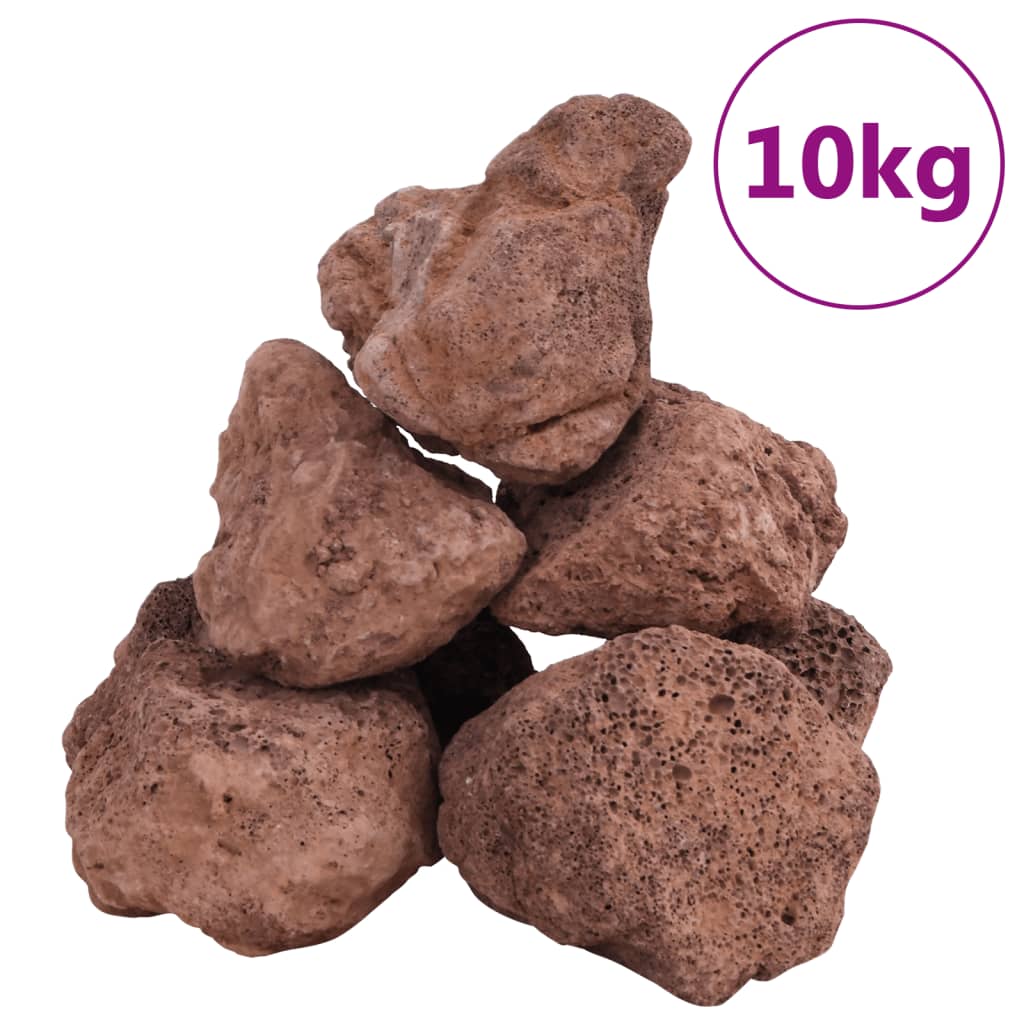 Vulkansko kamenje 10 kg crveno 10-30 cm