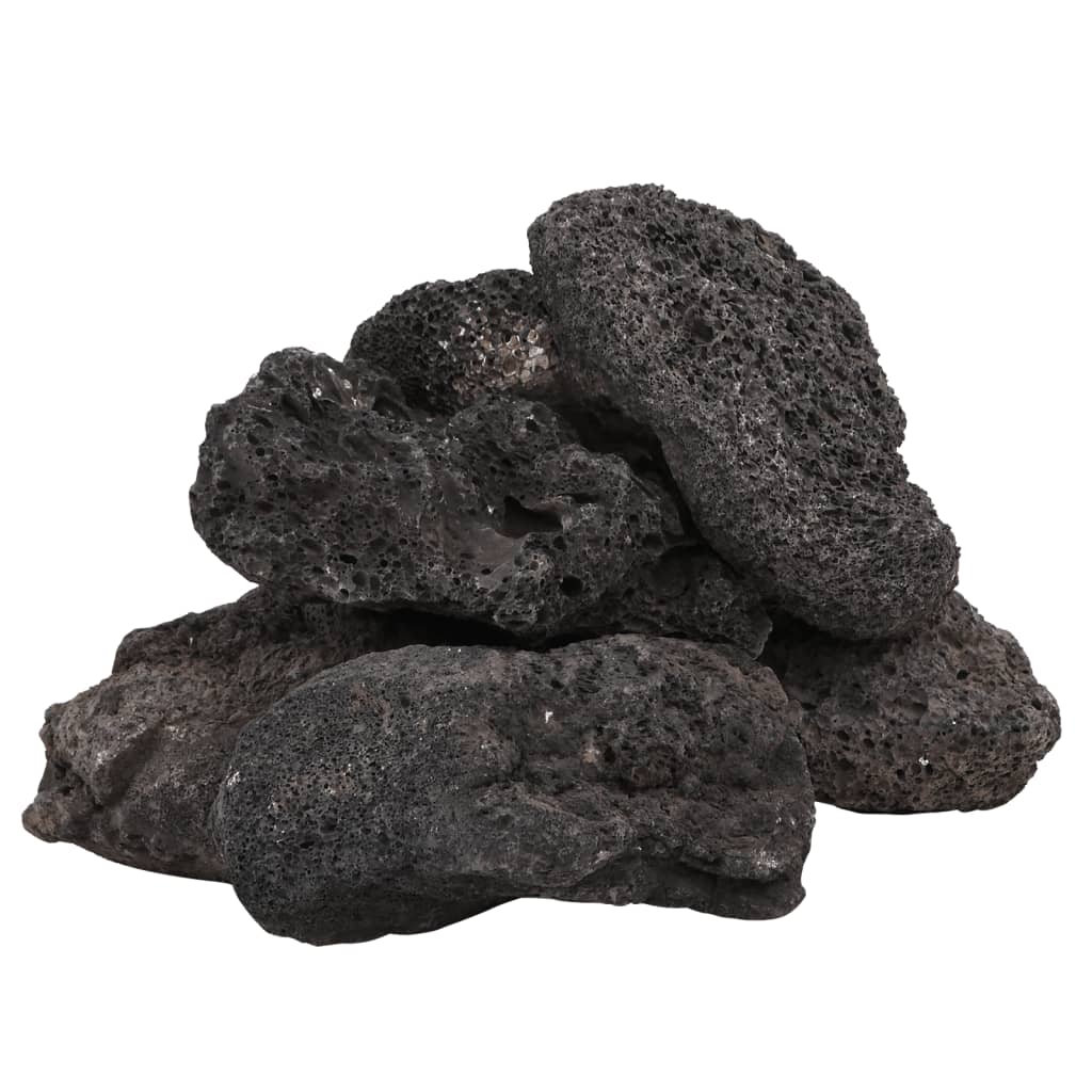 Vulkansko kamenje 25 kg crno 10-30 cm