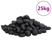 Polirani kamenčići 25 kg crni 2 - 5 cm