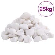 Polirani kamenčići 25 kg bijeli 2 - 5 cm