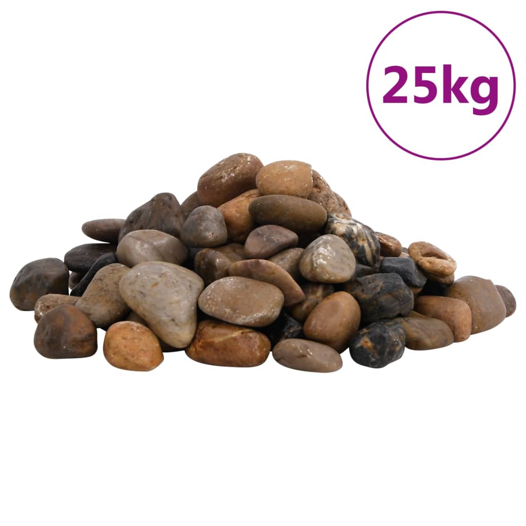 Polirani kamenčići 25 kg raznobojni 2 - 5 cm