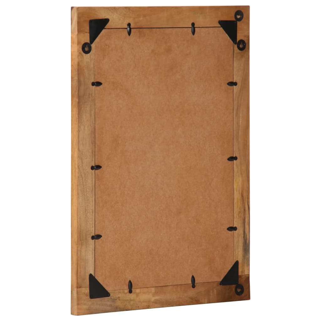 Kupaonsko ogledalo 50 x 70 x 2,5 cm masivno drvo manga i staklo