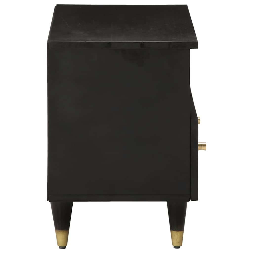 TV ormarić 70 x 33 x 46 cm od masivnog drva manga Crna