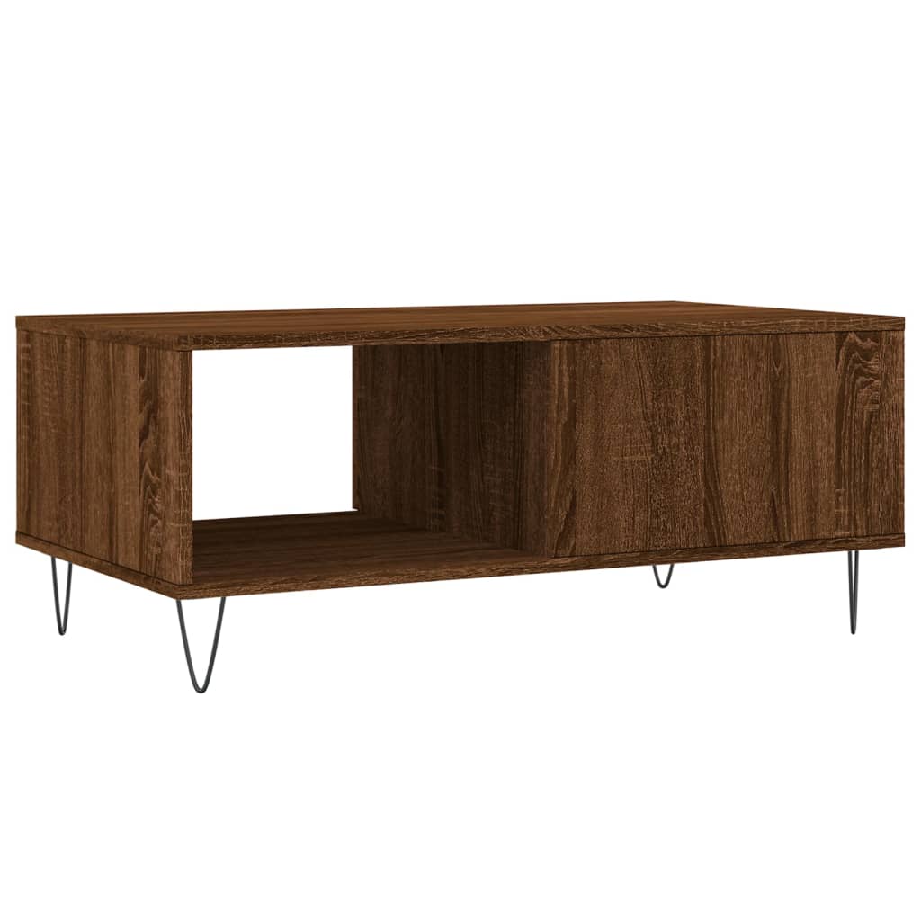 Stolić za kavu smeđa boja hrasta 90x50x36,5cm konstruirano drvo