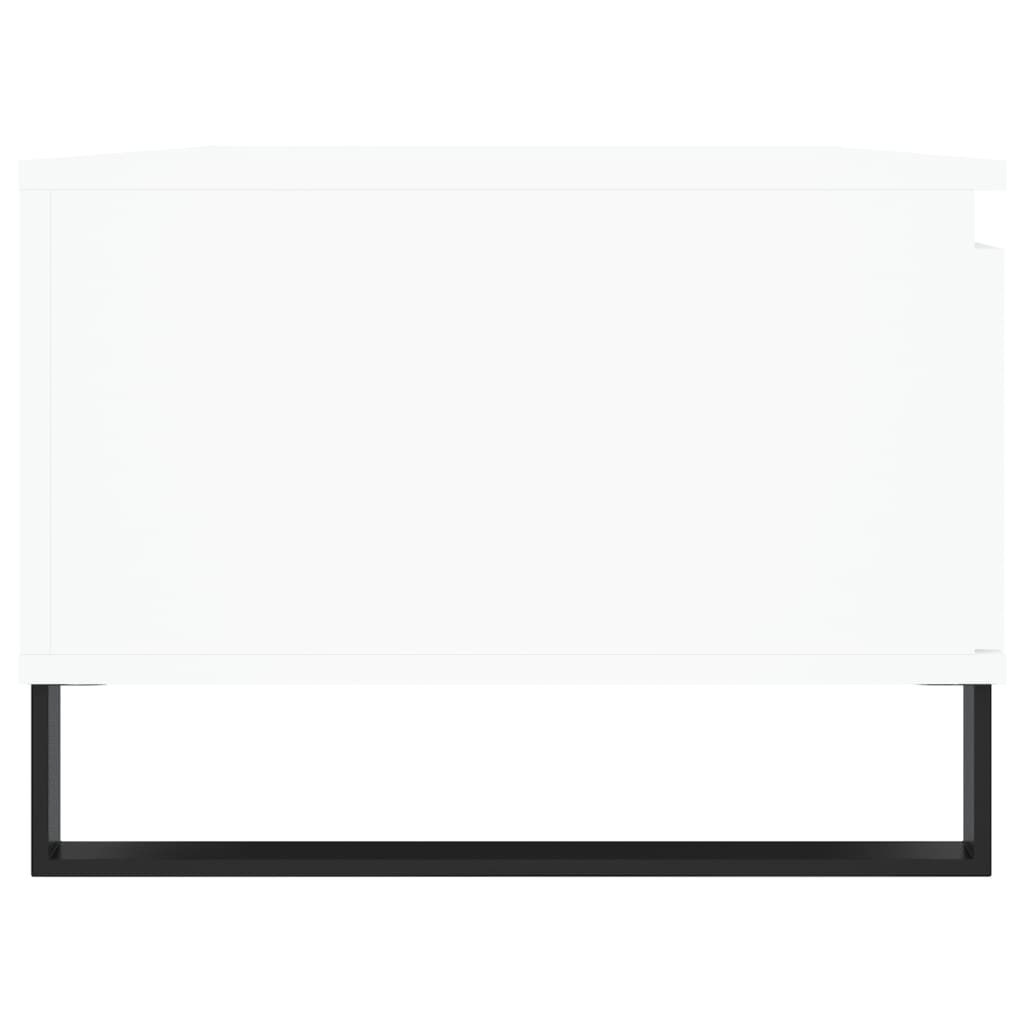 Stolić za kavu bijeli 90 x 50 x 36,5 cm od konstruiranog drva