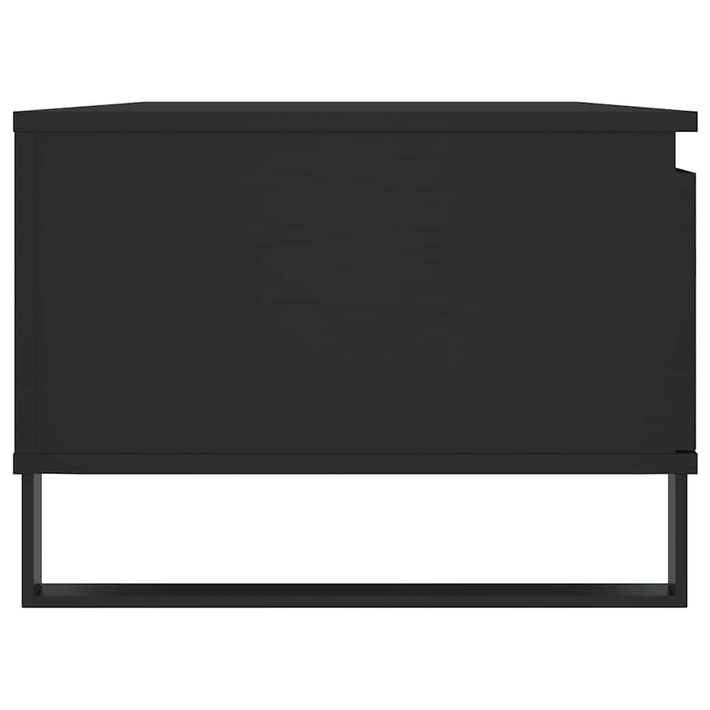 Stolić za kavu crni 90 x 50 x 36,5 cm od konstruiranog drva