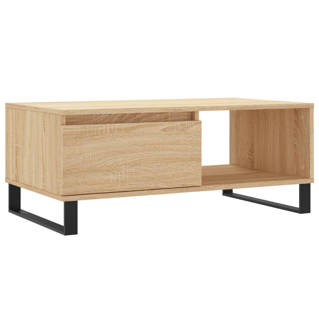Stolić za kavu boja hrasta 90x50x36,5 cm konstruirano drvo