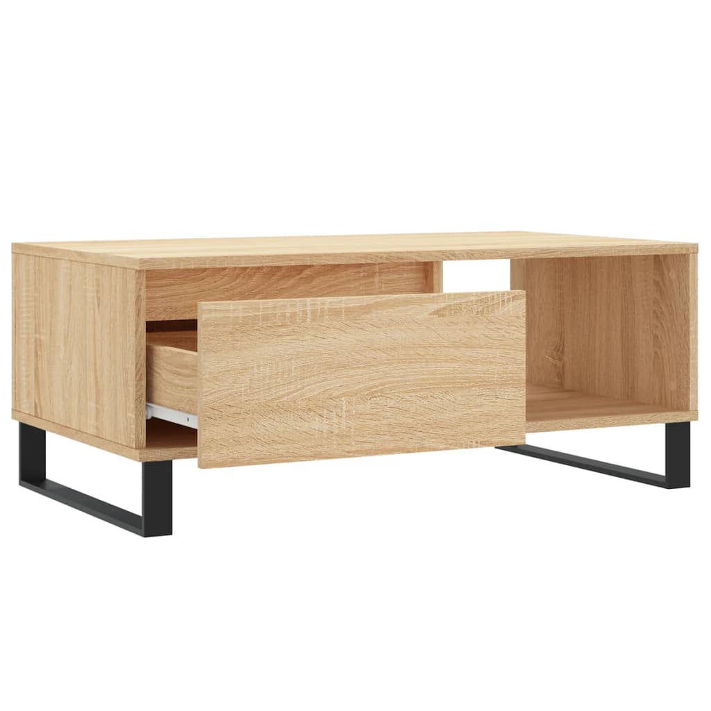 Stolić za kavu boja hrasta 90x50x36,5 cm konstruirano drvo