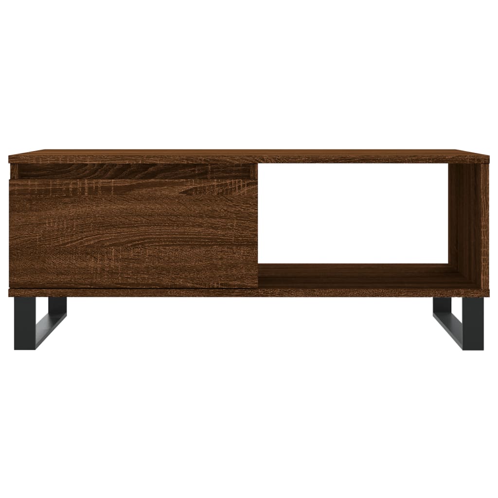 Stolić za kavu smeđa boja hrasta 90x50x36,5cm konstruirano drvo